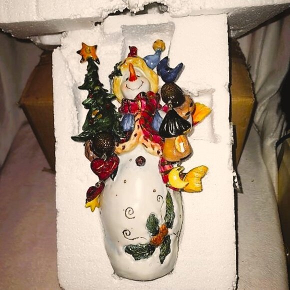 Vintage Christhomas Corp. Christmas Snowman with all the Trimmings Figurine NWT - Picture 8 of 9